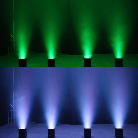 SHEHDS RCBaP0618F - Foco PAR LED a Batería 6×18W RGBAW+UV con Control Inalámbrico y WiFi - Tempo Shop