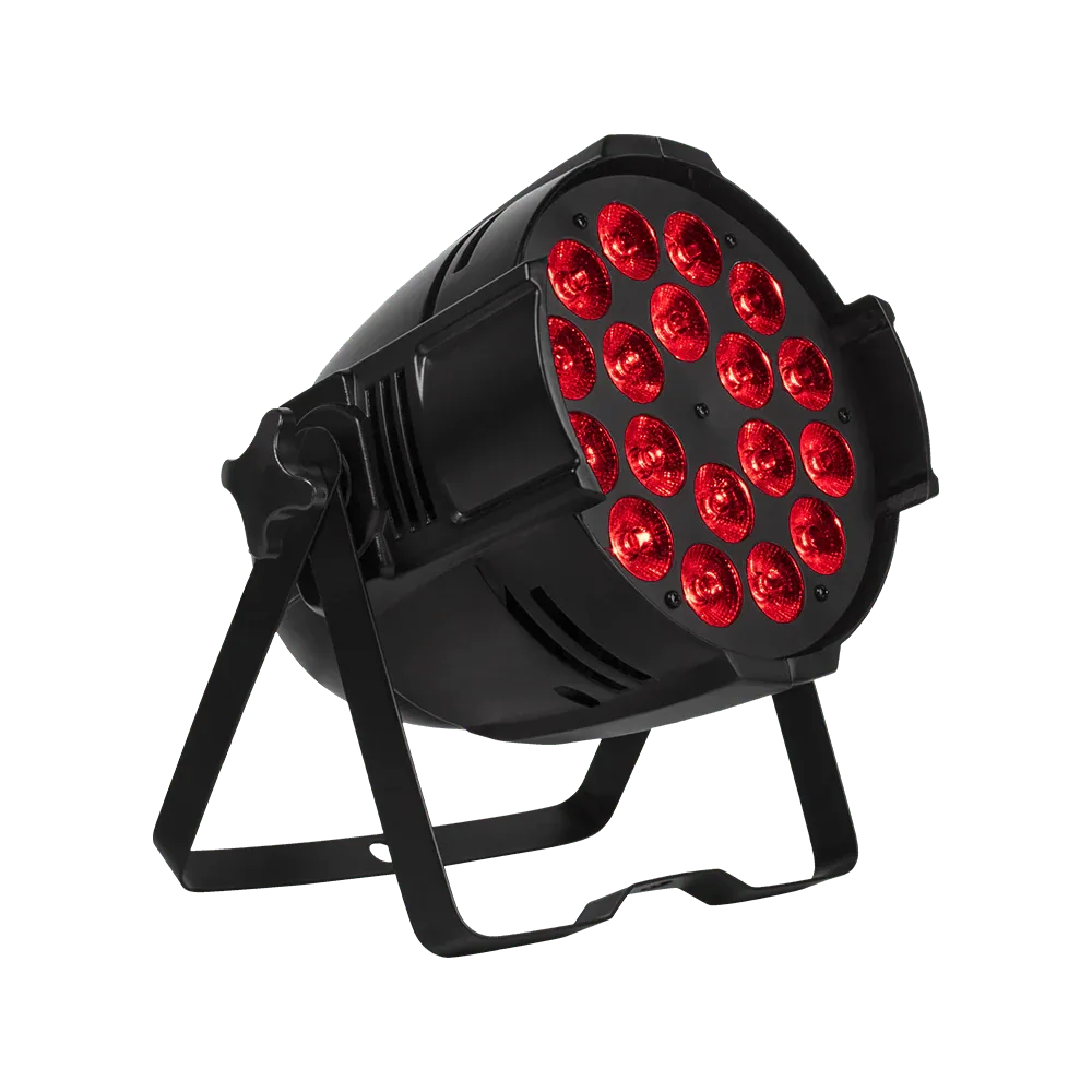 SHEHDS BAP1818F - Foco Par LED Grande en Aleación de Aluminio 18×18W RGBWA+UV 6in1 - Tempo Shop