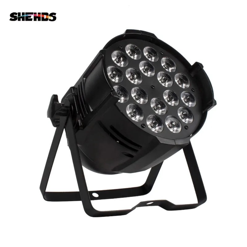 SHEHDS BAP1818F - Foco Par LED Grande en Aleación de Aluminio 18×18W RGBWA+UV 6in1 - Tempo Shop