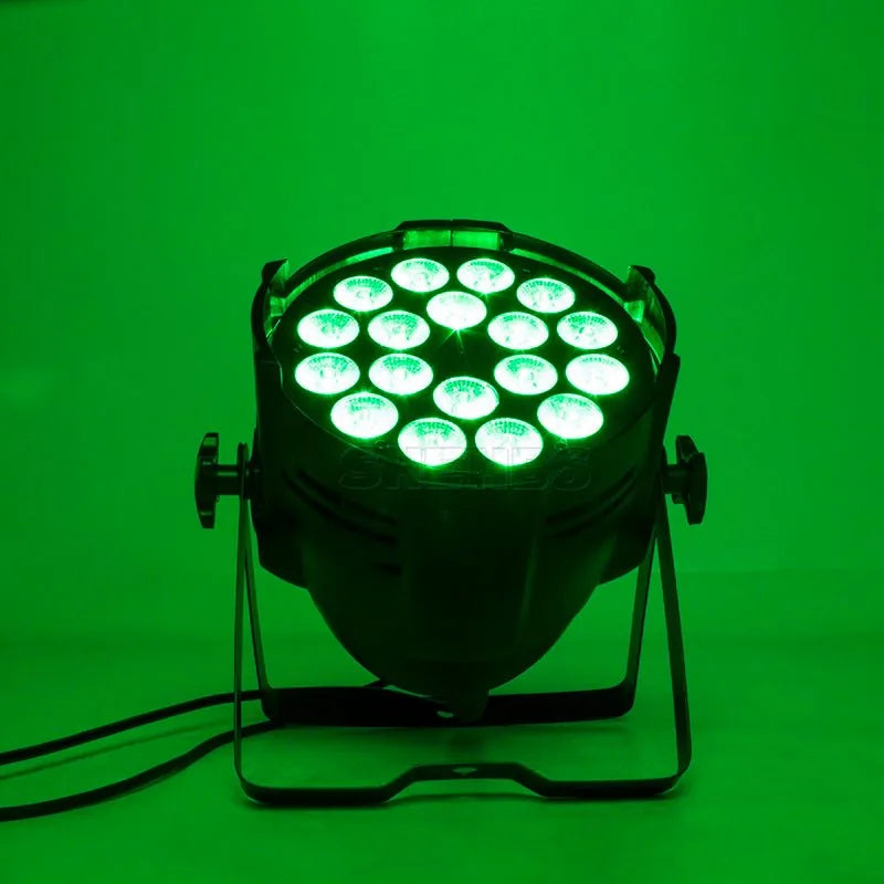 SHEHDS BAP1818F - Foco Par LED Grande en Aleación de Aluminio 18×18W RGBWA+UV 6in1 - Tempo Shop