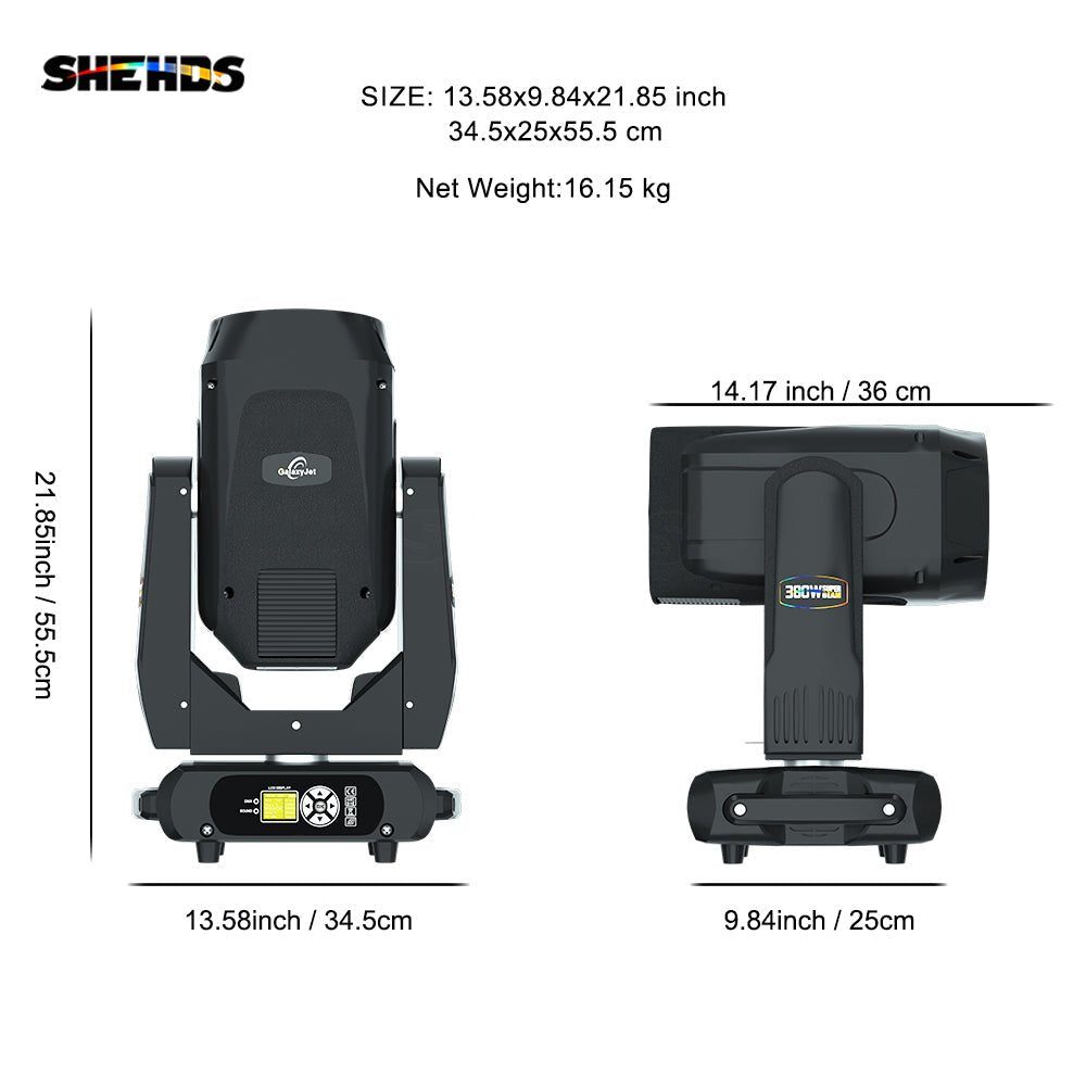 SHEHDS NBB380W19R - Cabeza móvil Beam 380W 19R - Tempo Shop