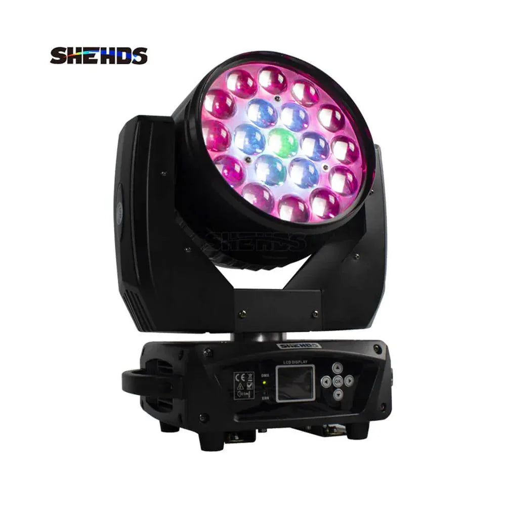 SHEHDS BWBE1915D - Cabeza móvil Wash & Zoom 19×15 W RGBW - Tempo Shop