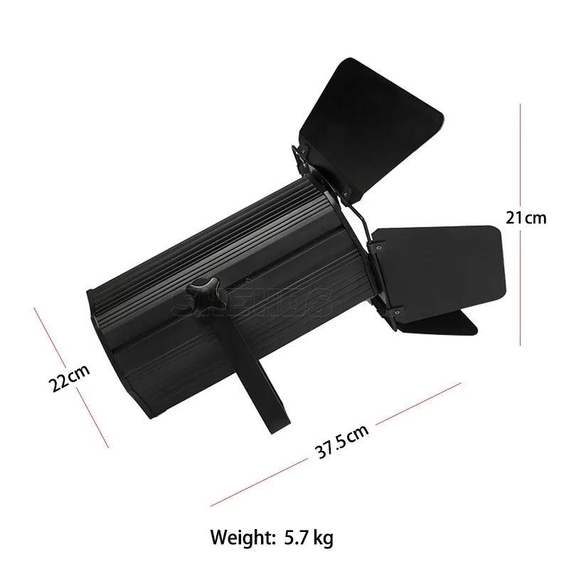 SHEHDS DoZPCOB200WCW - LED COB Zoom Par 200W Bicolor con Barndoors - Tempo Shop