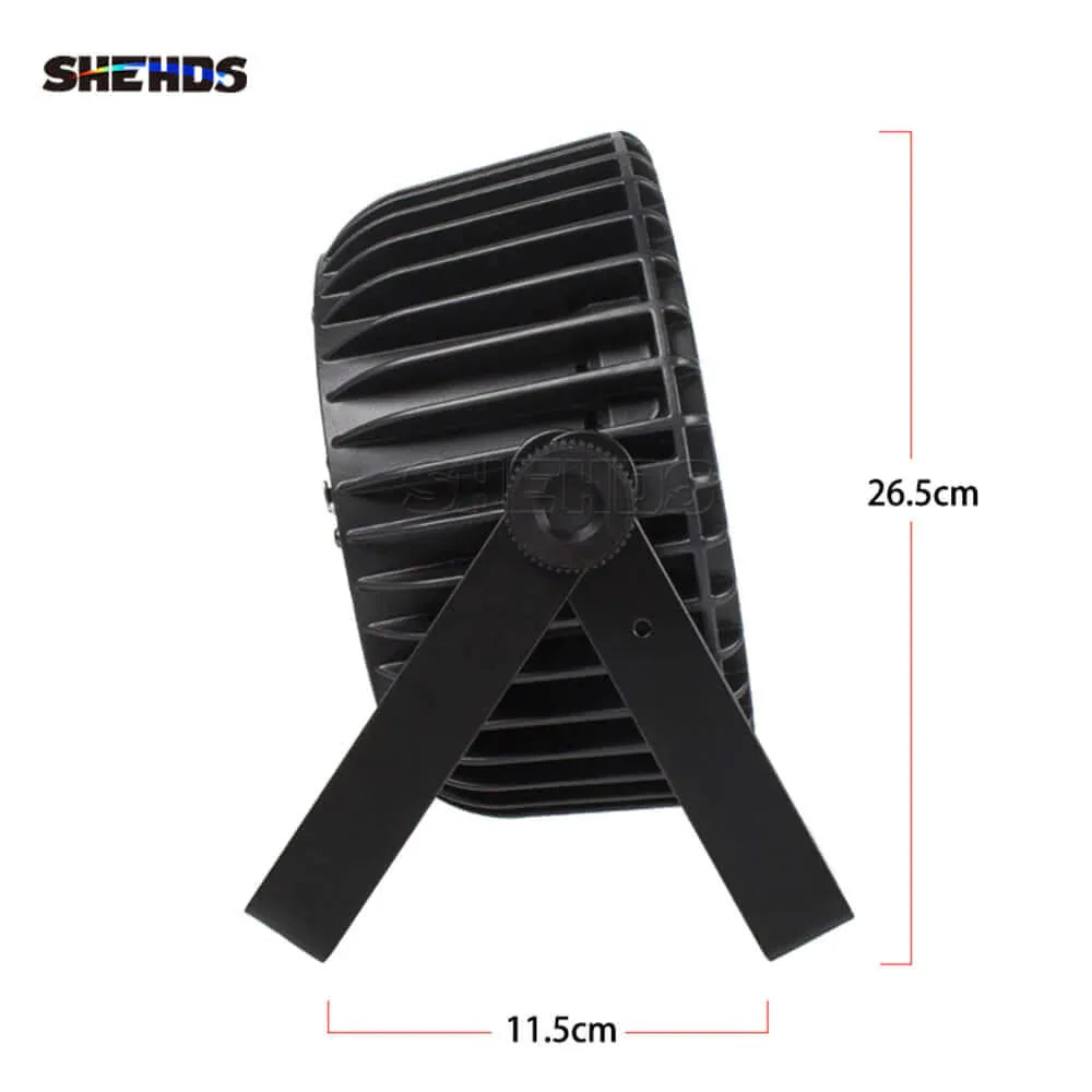 SHEHDS FAP1812D - Mini Par LED 18×12W Plano en Aleación de Aluminio RGBW 4in1 DMX512 - Tempo Shop