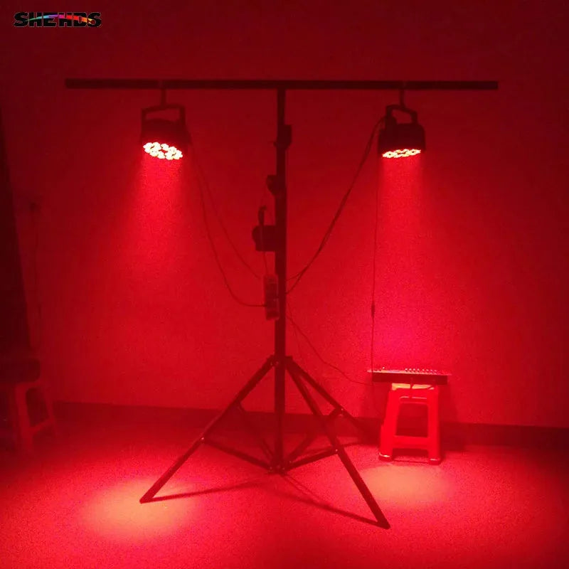 SHEHDS FAP1818F - Mini Par LED Plano en Aleación de Aluminio 18×18W RGBWA+UV - Tempo Shop