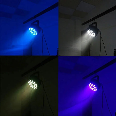 SHEHDS FAP1818F - Mini Par LED Plano en Aleación de Aluminio 18×18W RGBWA+UV - Tempo Shop