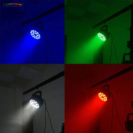SHEHDS FAP1818F - Mini Par LED Plano en Aleación de Aluminio 18×18W RGBWA+UV - Tempo Shop