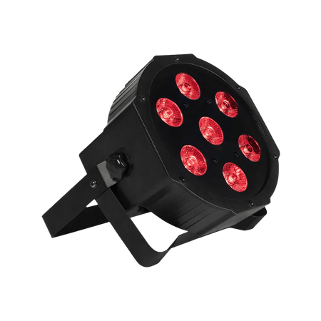 SHEHDS FP0718F - Foco Par Slim Silencioso LED 7×18W RGBWA+UV - Tempo Shop
