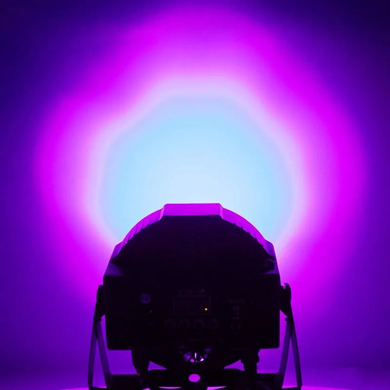SHEHDS FP0718F - Foco Par Slim Silencioso LED 7×18W RGBWA+UV - Tempo Shop