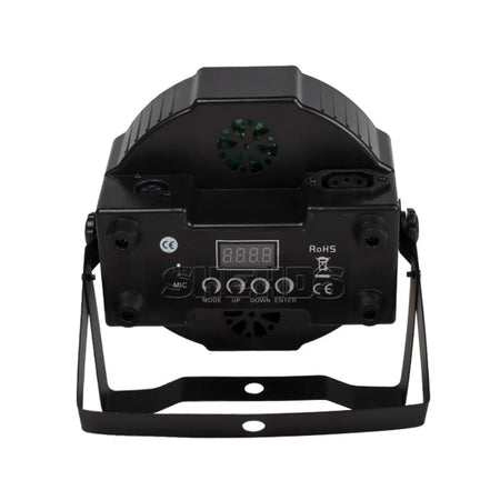 SHEHDS FP0718F - Foco Par Slim Silencioso 7×18W LED Flat RGBWA+UV para Bodas, Iglesias y Fiestas - Tempo Shop