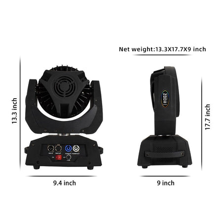 SHEHDS KWZMH3618F – Wash Zoom Moving Head 36×18W RGBWA+UV - Tempo Shop