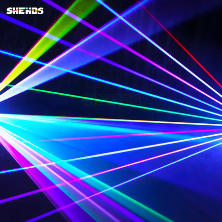 SHEHDS LA12WRGB - Proyector láser RGB 12W 25kpps ILDA - Tempo Shop