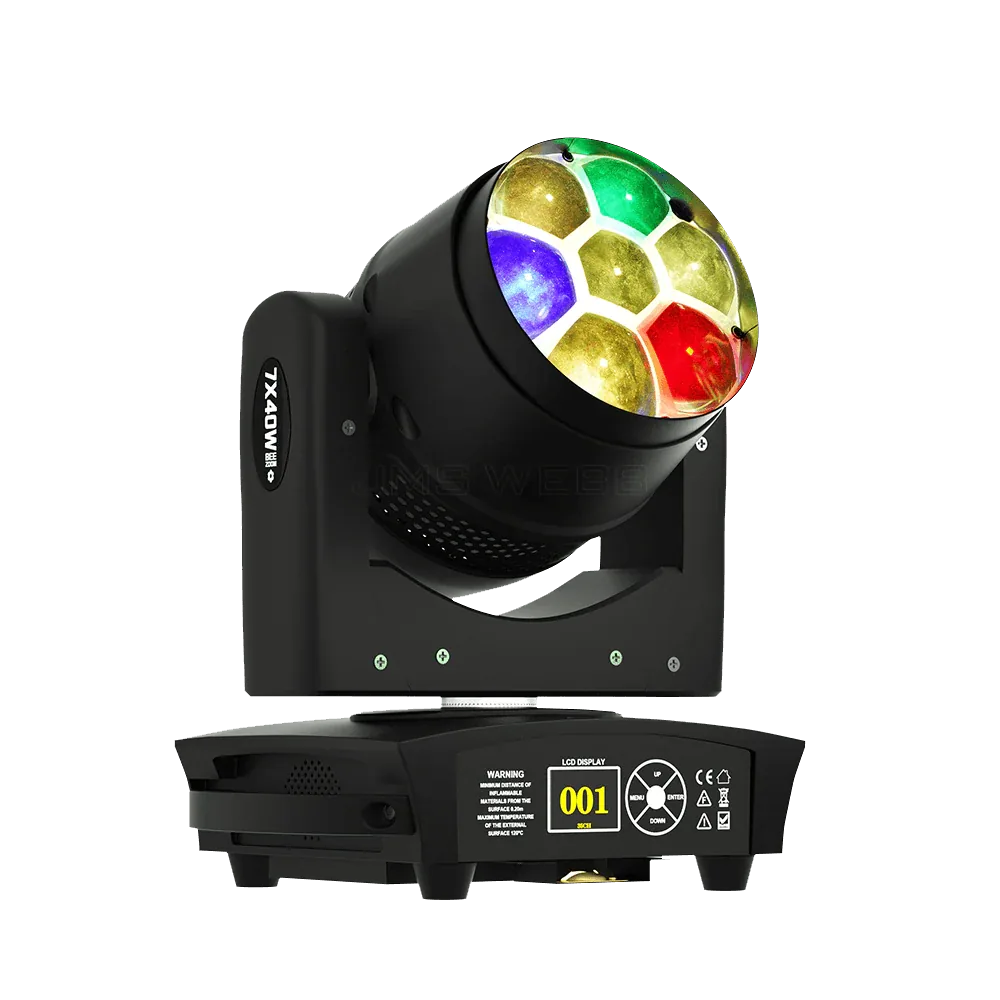 SHEHDS MNBWBE0740D - JMS WEBB Small Bee Eye 7×40 W RGBW Moving Head Zoom & Beam & Wash - Tempo Shop