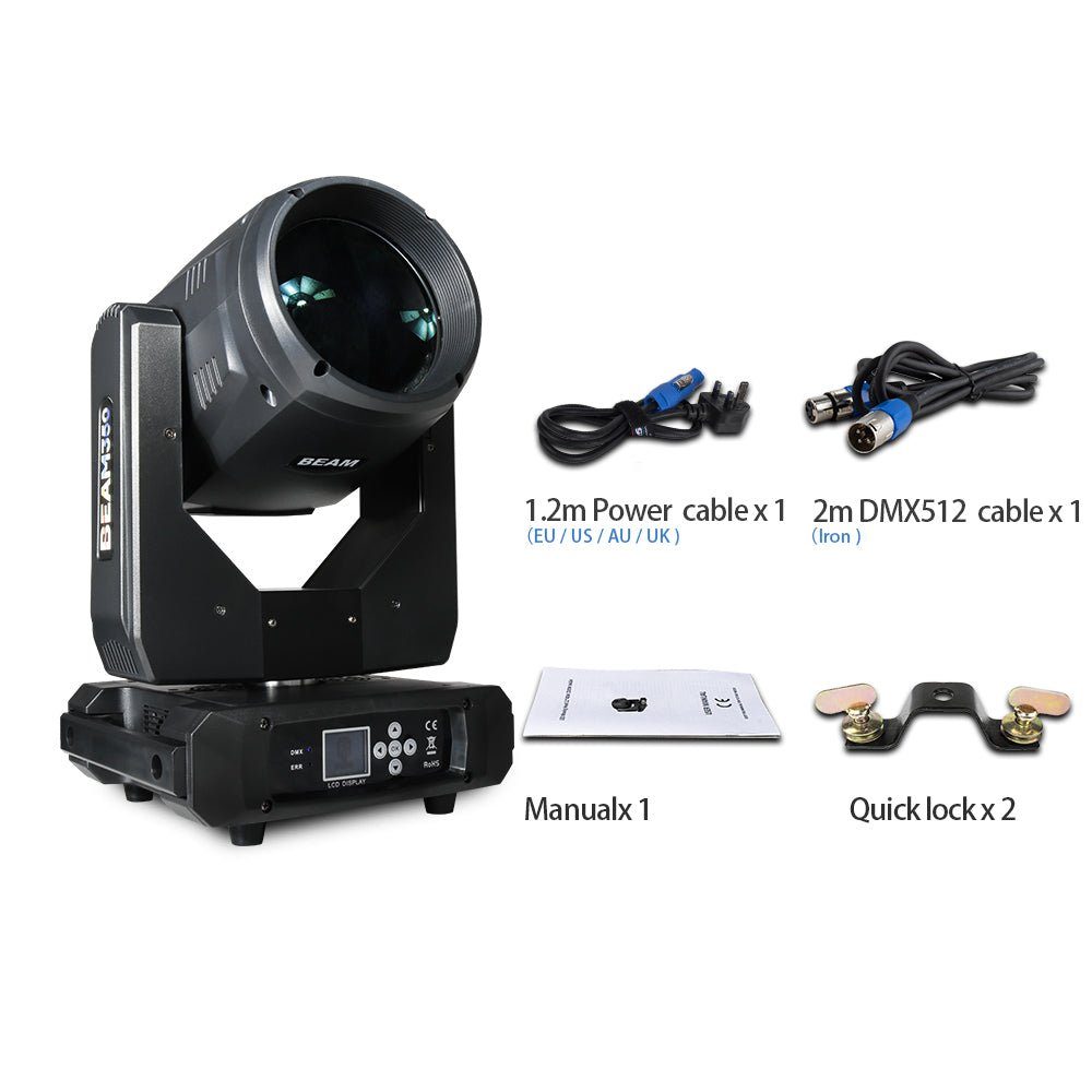 SHEHDS NBB350W17R - Cabeza móvil Beam 350W 17R - Tempo Shop