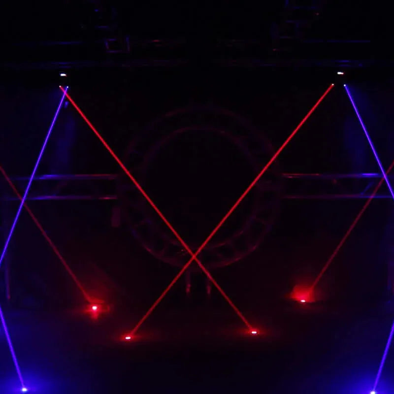 SHEHDS NMHLa6E3in1 - Laser Moving Head 3000 mW RGB & 3IN1 6 Cabezas APP Control - Tempo Shop