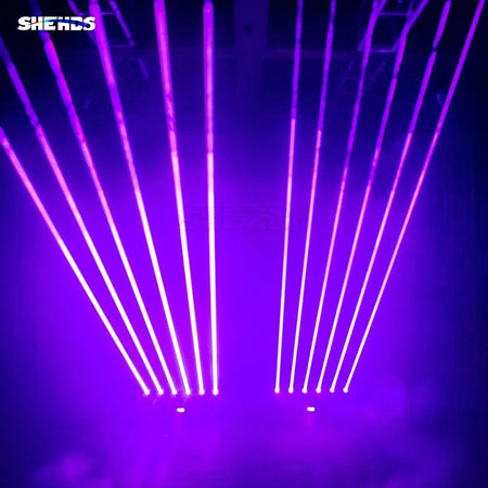 SHEHDS NMHLa6E3in1 - Cabeza móvil Laser 3000 mW RGB 6x500mW con Control APP - Tempo Shop