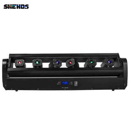 SHEHDS NMHLa6E3in1 - Laser Moving Head 3000 mW RGB & 3IN1 6 Cabezas APP Control - Tempo Shop