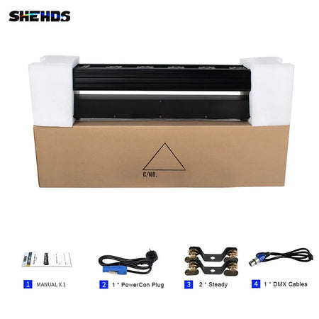 SHEHDS NMHLa6E3in1 - Laser Moving Head 3000 mW RGB & 3IN1 6 Cabezas APP Control - Tempo Shop