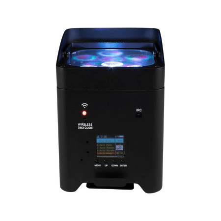 SHEHDS RCBaP0618F - Foco PAR LED a Batería 6×18W RGBAW+UV con Control Inalámbrico y WiFi - Tempo Shop