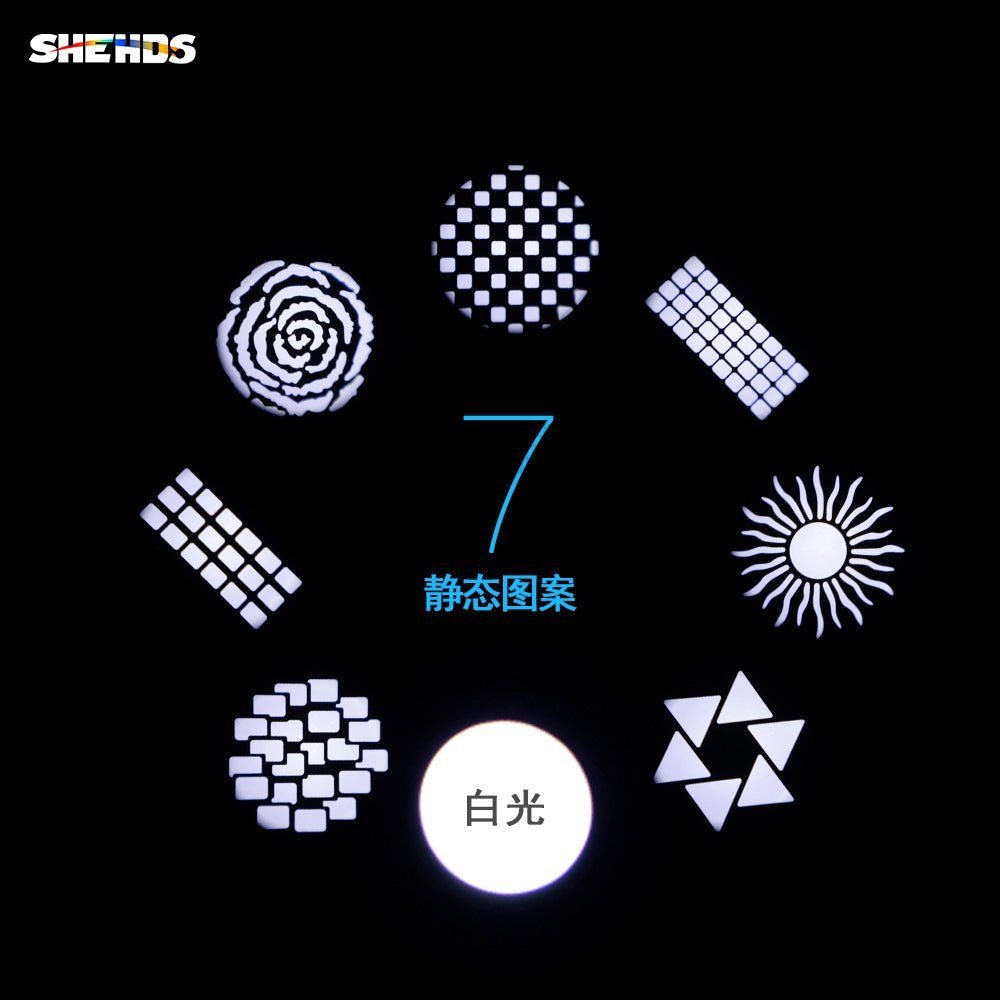 SHEHDS SpMH100W - Cabeza móvil Spot LED 100 W con 6 Prismas y Gobo - Tempo Shop