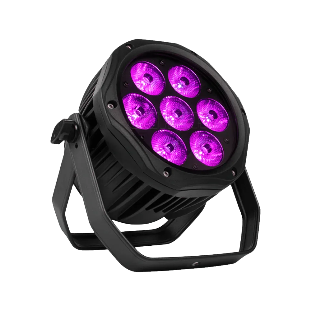 SHEHDS WaSAP0718F - Foco Par LED Impermeable 7×18W RGBWA+UV para Exterior - Tempo Shop