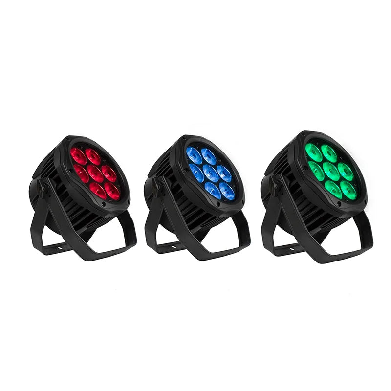 SHEHDS WaSAP0718F - Foco Par LED Impermeable 7×18W RGBWA+UV para Exterior - Tempo Shop