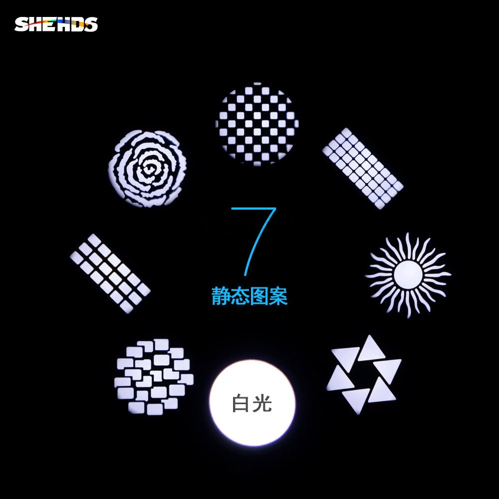 SHEHDS SpMH100W - Cabeza móvil Spot LED 100 W con 6 Prismas y Gobo - Tempo Shop