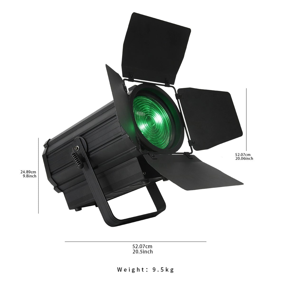 SHEHDS Thea250WWC - Foco LED Spotlight 250W Cool & Warm White con Barndoors - Tempo Shop