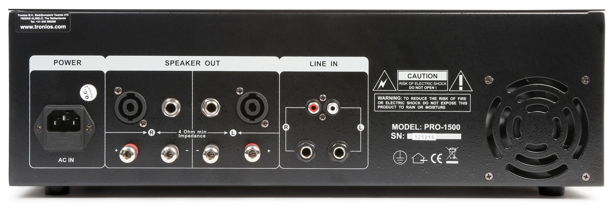 Skytec SKY - 1500B - Amplificador de sonido 2x 750W max. Negro - Tempo Shop