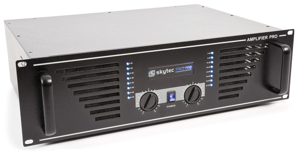 Skytec SKY - 1500B - Amplificador de sonido 2x 750W max. Negro - Tempo Shop