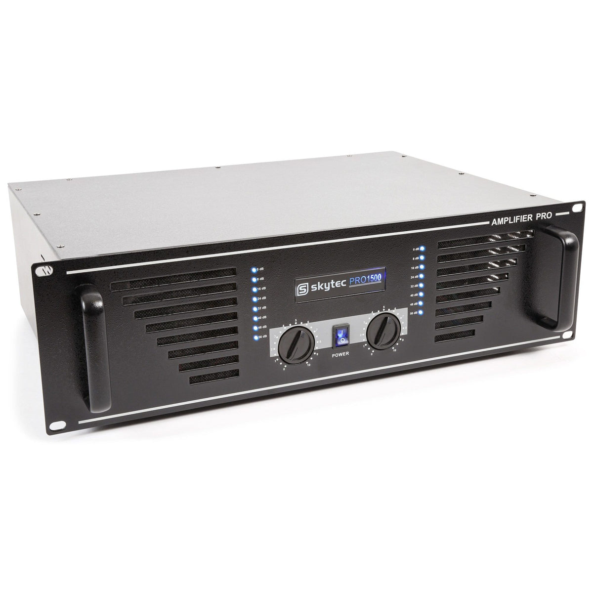 Skytec SKY - 1500B - Amplificador de sonido 2x 750W max. Negro - Tempo Shop