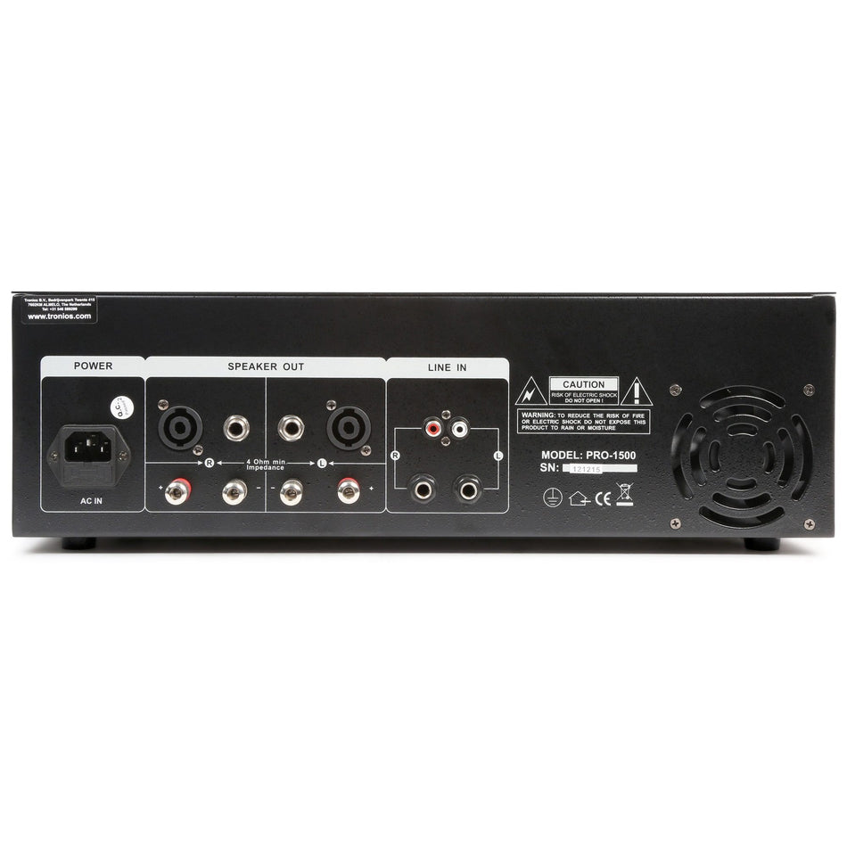 Skytec SKY - 1500B - Amplificador de sonido 2x 750W max. Negro - Tempo Shop