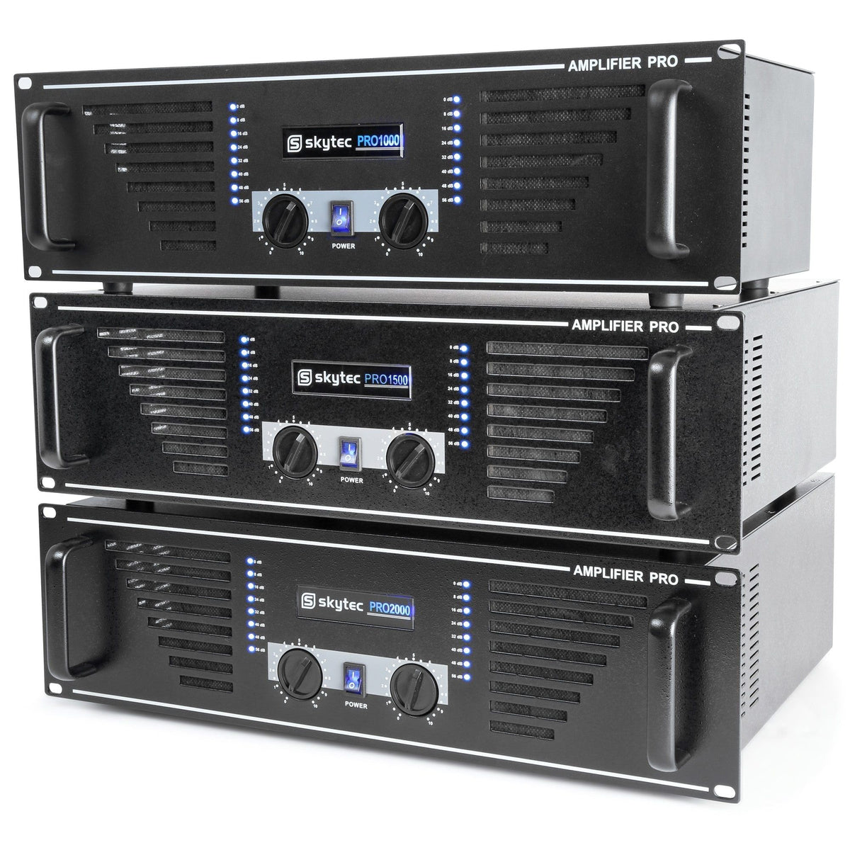 Skytec SKY - 1500B - Amplificador de sonido 2x 750W max. Negro - Tempo Shop
