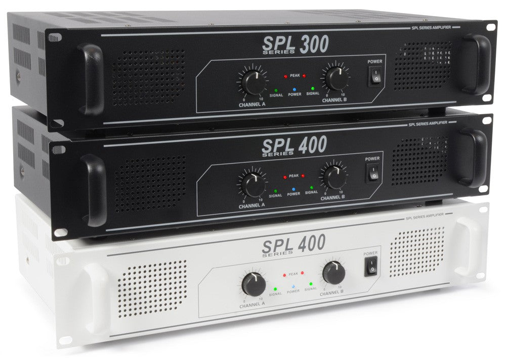 Skytec SPL 300 - Amplificador 2x 150W Negro - Tempo Shop