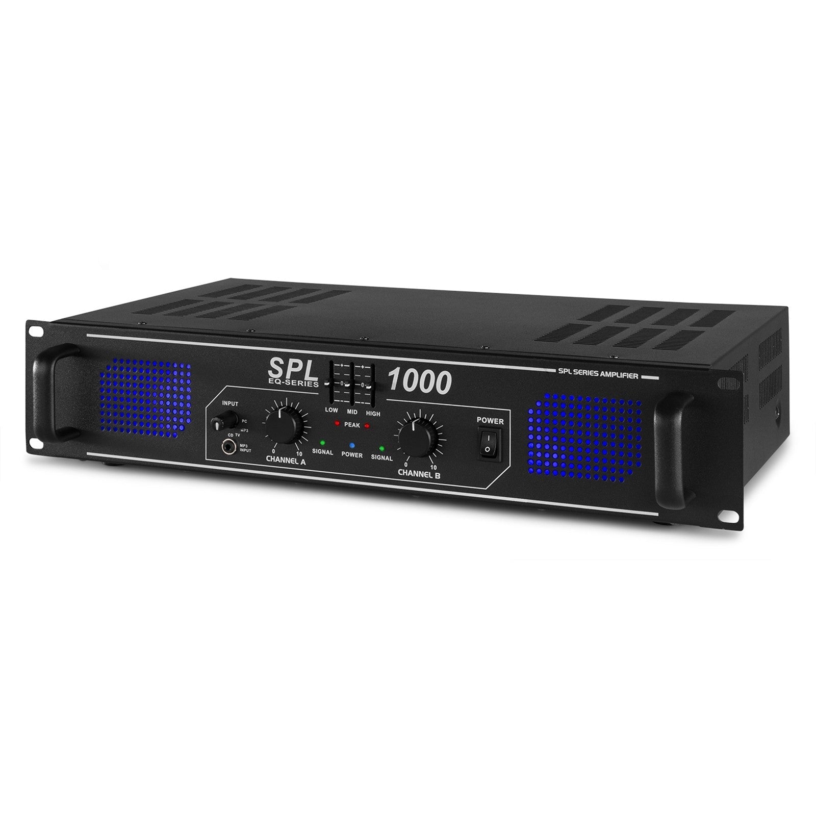 Skytec SPL1000EQ - Amplificador 2x 500W con ecualizador - Tempo Shop