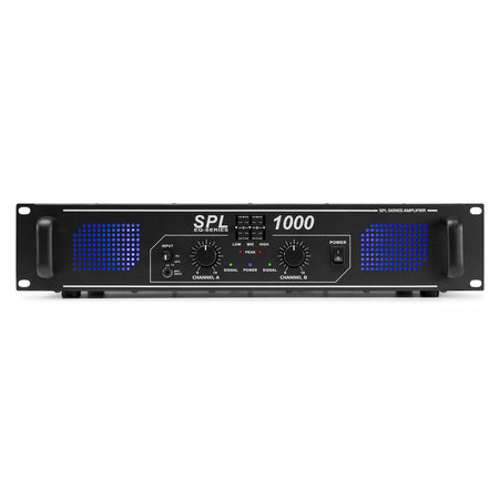 Skytec SPL1000EQ - Amplificador 2x 500W con ecualizador - Tempo Shop