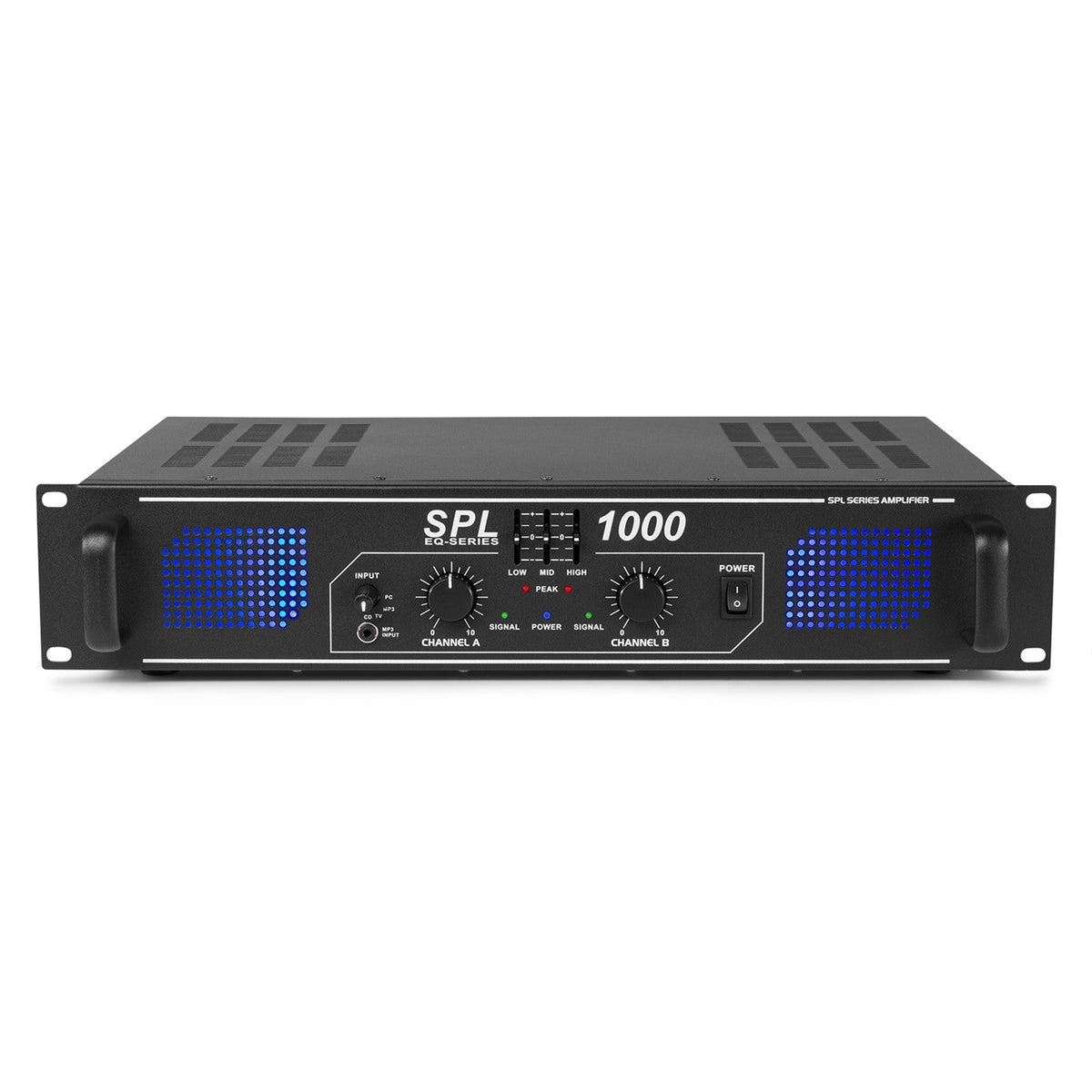 Skytec SPL1000EQ - Amplificador 2x 500W con ecualizador - Tempo Shop