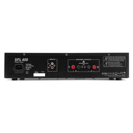 Skytec SPL400 - Amplificador 2x 200W Negro - Tempo Shop