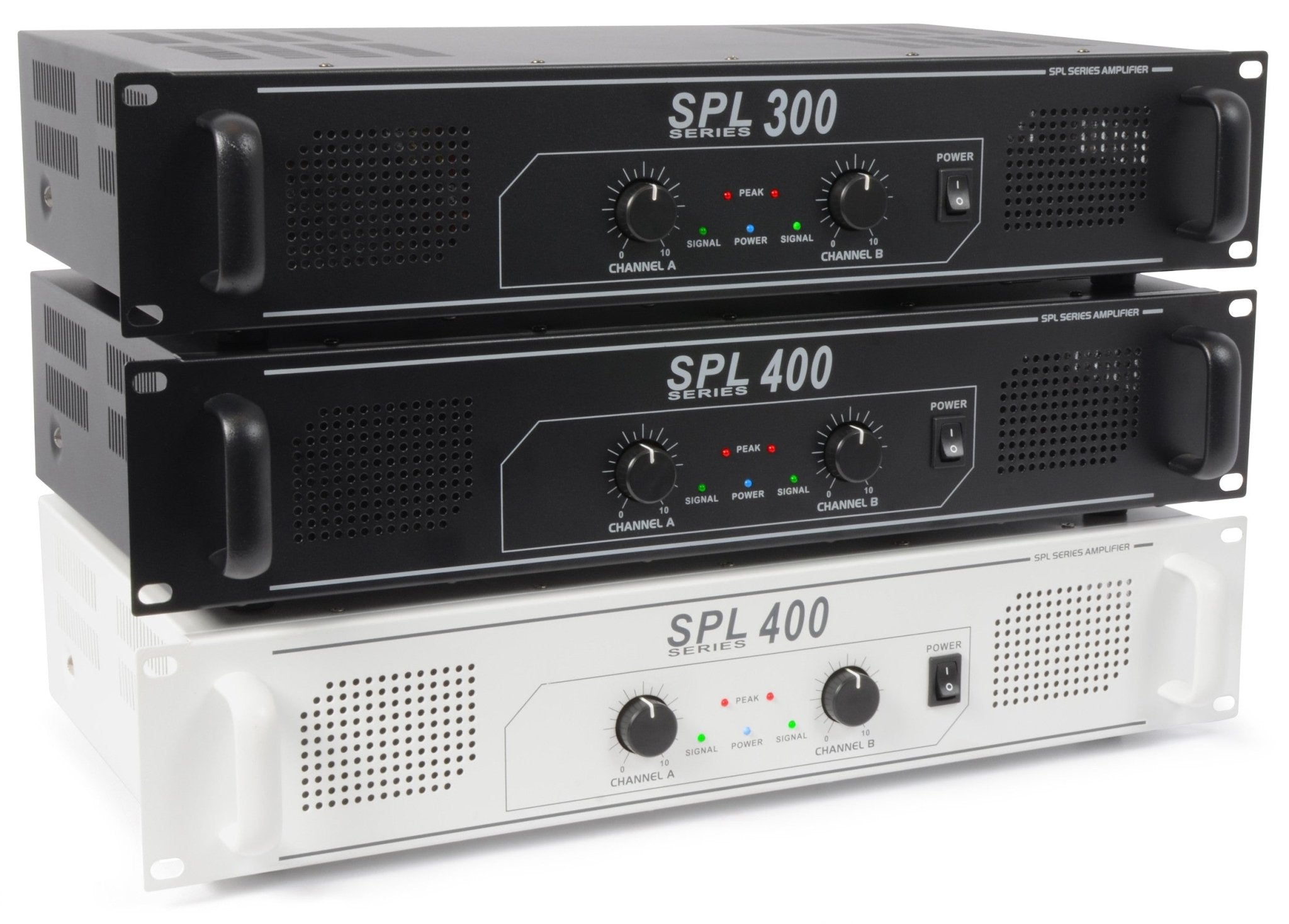 Skytec SPL400 - Amplificador 2x 200W Negro - Tempo Shop