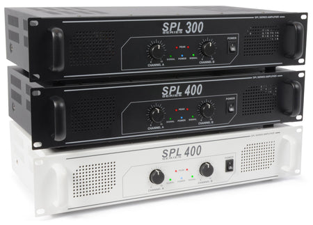 Skytec SPL400 - Amplificador 2x 200W Negro - Tempo Shop
