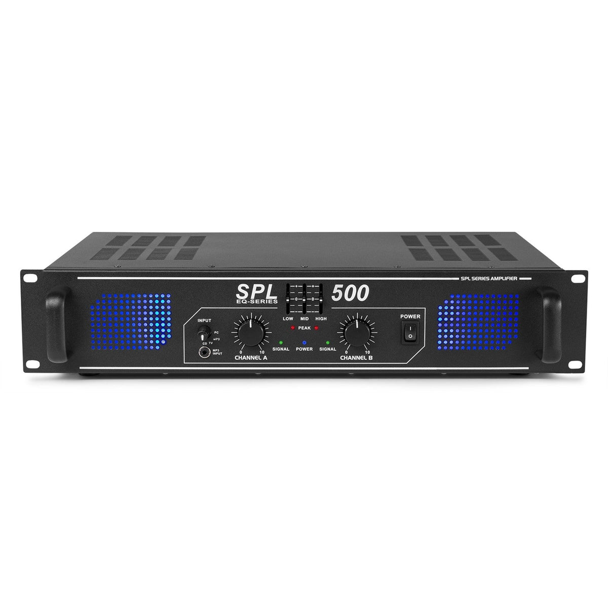 Skytec SPL500EQ - Amplificador 2x 250W con ecualizador - Tempo Shop