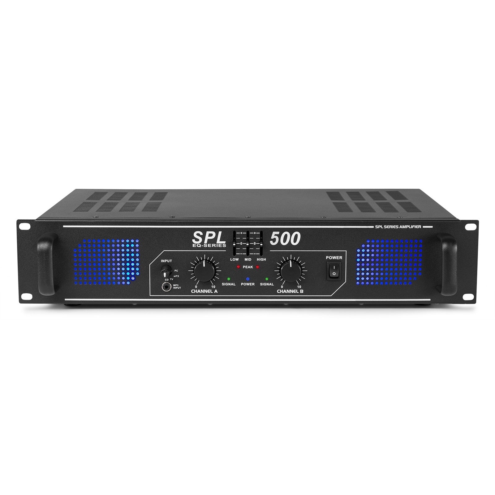 Skytec SPL500EQ - Amplificador 2x 250W con ecualizador - Tempo Shop