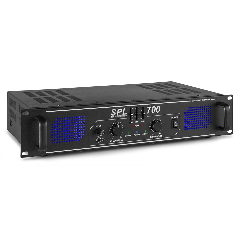 Skytec SPL700EQ - Amplificador 2x 350W con ecualizador - Tempo Shop