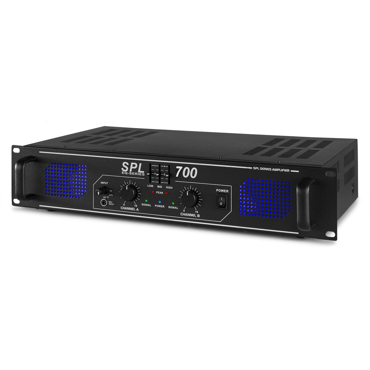 Skytec SPL700EQ - Amplificador 2x 350W con ecualizador - Tempo Shop