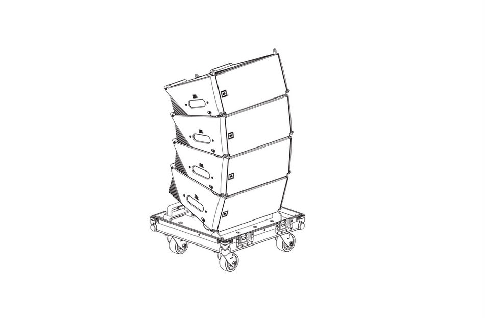 JBL SRX906LA CASE Flighcase for (4) SRX906LA