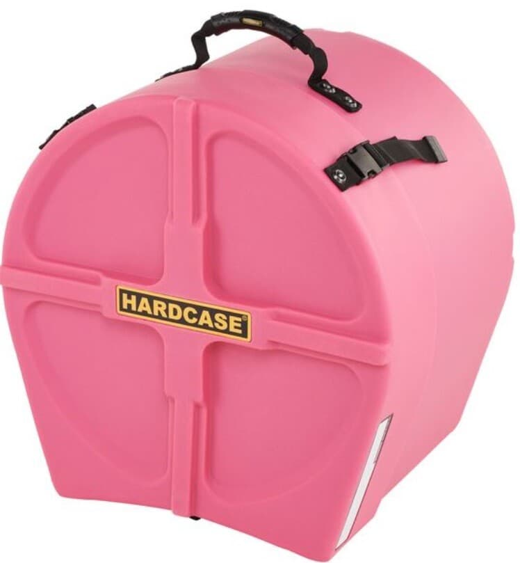 Hardcase HNL14FTP - Estuche rígido para tom de suelo 14" con forro completo (rosa)
