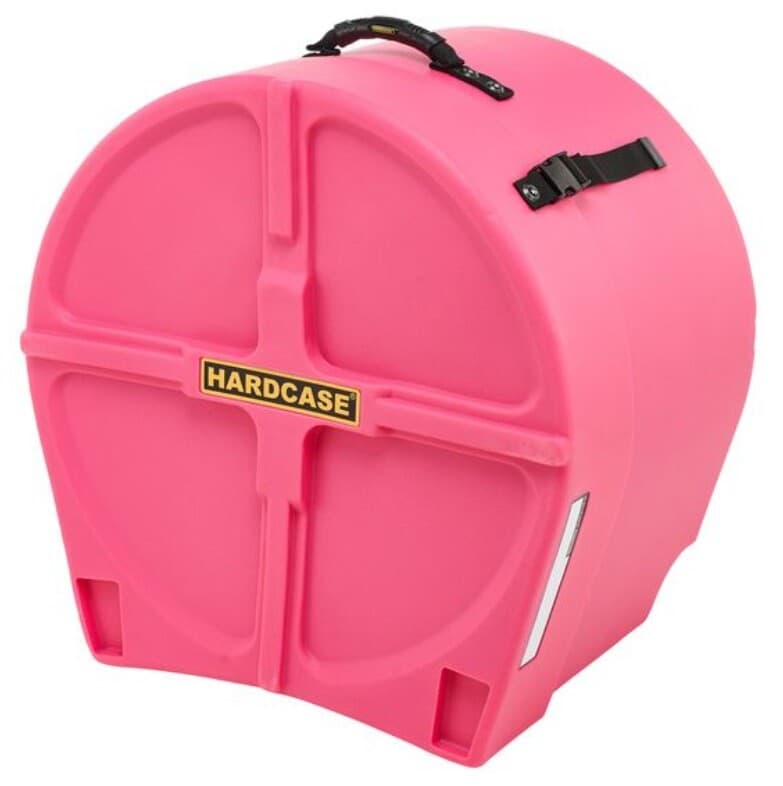 Hardcase HNL18BP - Estuche para bombo de 18" con ruedas y forro completo (color Pink)