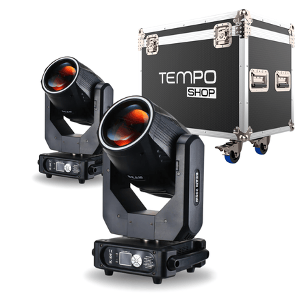 TEMPO PACK 2x Beam Halo 295 14R + Flightcase - Tempo Shop