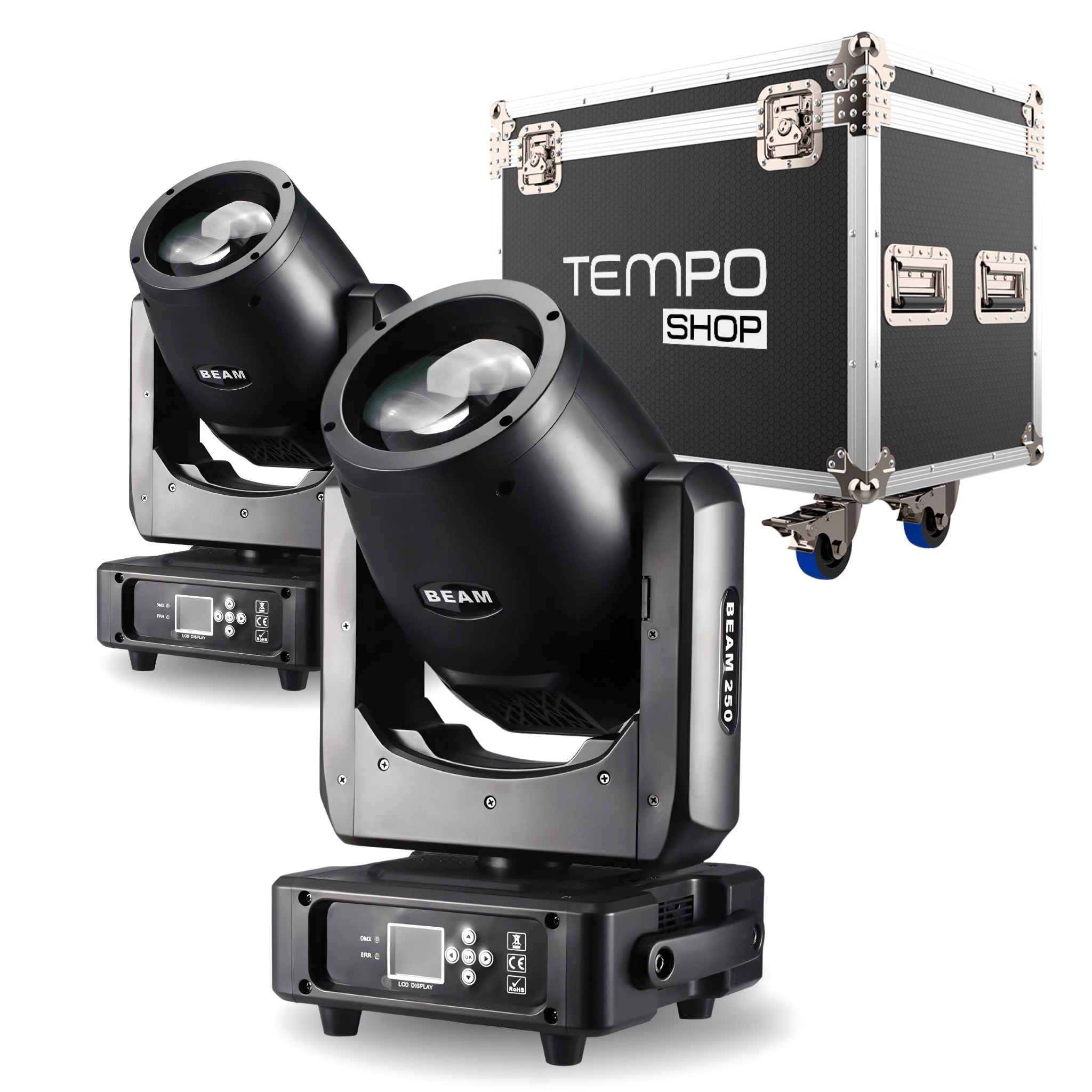 TEMPO PACK 2x Beam Mini 230 7R + Flightcase - Tempo Shop