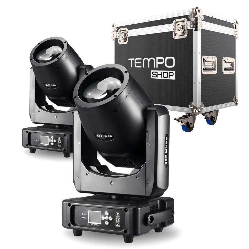 TEMPO PACK 2x Beam Mini 230 7R + Flightcase - Tempo Shop